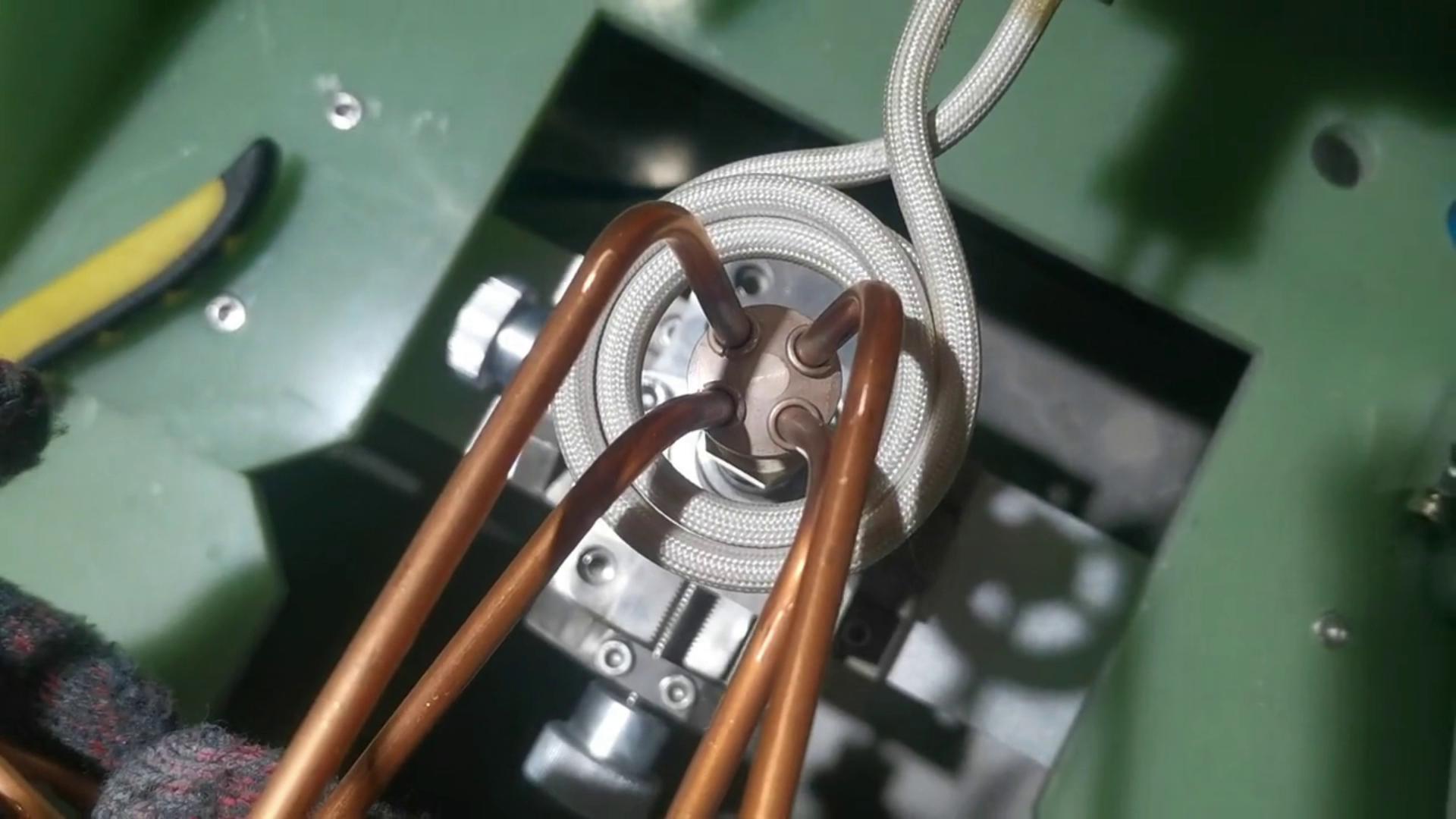 分流器铜管高频感应钎焊 焊接铜管用自动化