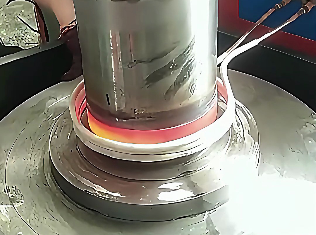 这个直径320mm的模具正在经历什么？原来是用高频机淬硬热处理