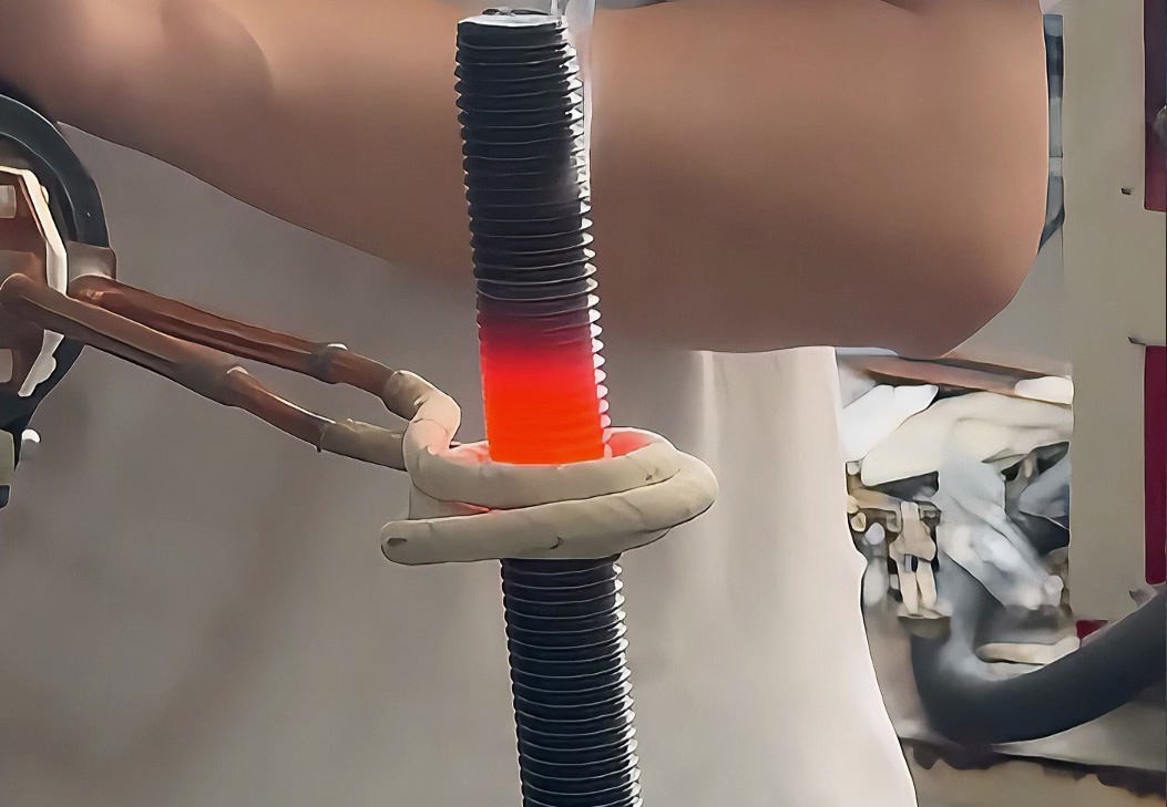 这个手持式高频加热机有多强？看看这个16mm螺杆的加热效果！