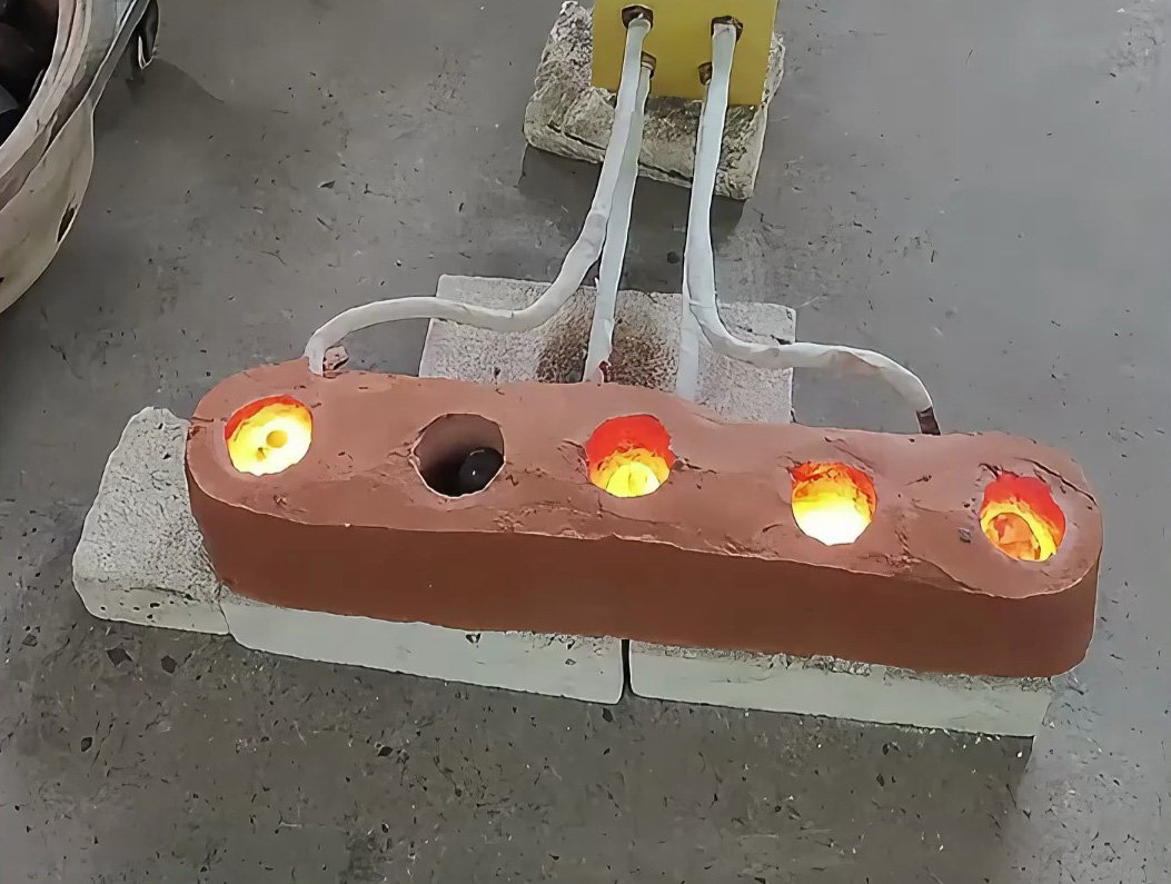 中频感应加热设备，五孔齐开效率高！